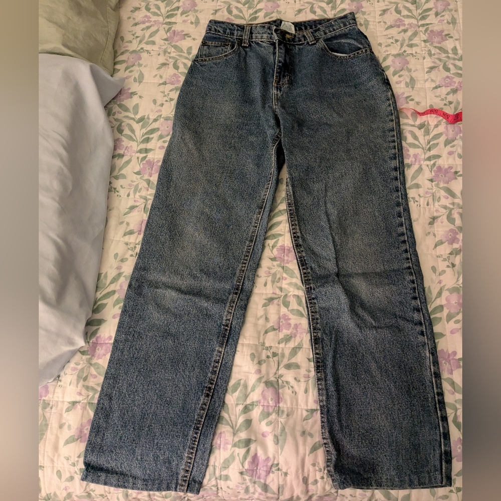 Vintage RK Brand Size 2 Or 26W Light Blue Wash High Rise Straight Leg Jean